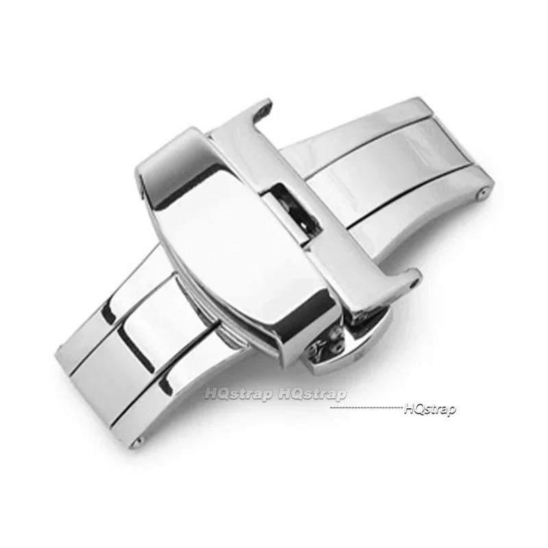 

Stainless Steel Strap Buckle for IWatch 7 Leather Belt Clasp Metal Butterfly Buckle Wristband Button 10/12/14/16/18/20/22mm 14mm серебряный