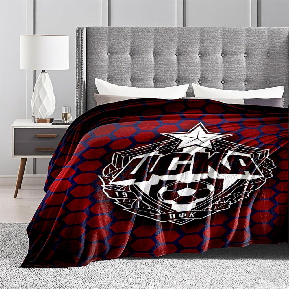CSKA Logo Blanket Design for all seasons blanket lunch break throw gift