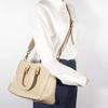 FENDI FF Tote Small Handbag 8BH367 2WAYShoulder beige Calfskin Women Used