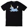 T-Shirt Smiling Jumping Unicorn