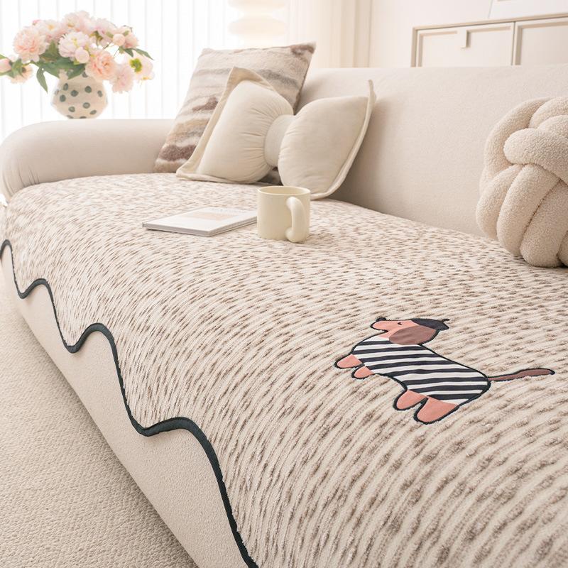 

Chenier four seasons universal 2025 new special-shaped sofa cushion irregular one-piece fixed non-slip sofa cover 90*70cm