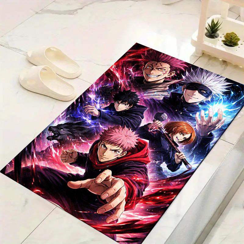 Jujutsu Kaisen Carpet Rug for Living Room Bedroom Home Sofa Decoration,Kids play Non-slip Floor Mat