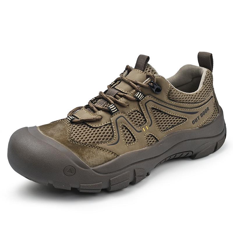 2025 Men s Breathable Mesh Hiking Shoes - Non-Slip, Closed Toe, Casual Outdoor Sports Footwear 39
