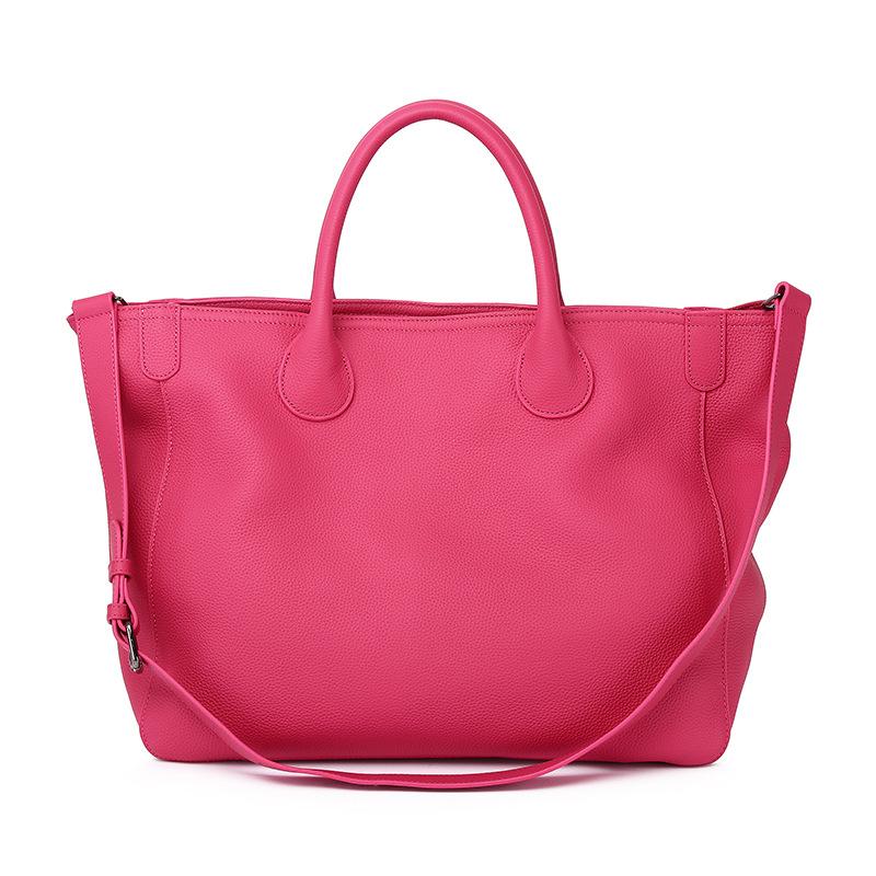 

First Layer Cowhide Travel Large Bag Wing Bag Large Capacity Portable Leather Computer Tote Bag Women