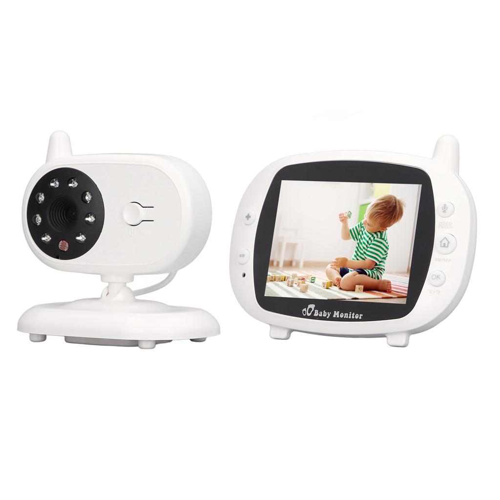 3.5in Wireless Baby Video Monitor 2 Way Talk Lullaby Baby Monitor Night Vision Security Baby Camera