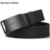 Men's Adjustable Elastic Tactical Nylon Belt with Automatic Buckle
