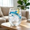 Ensemble de 8 Verres en Verre avec Motifs d'Animaux en 3D - Boîte Cadeau 12 Couleurs pour Fêtes et Usage Quotidien