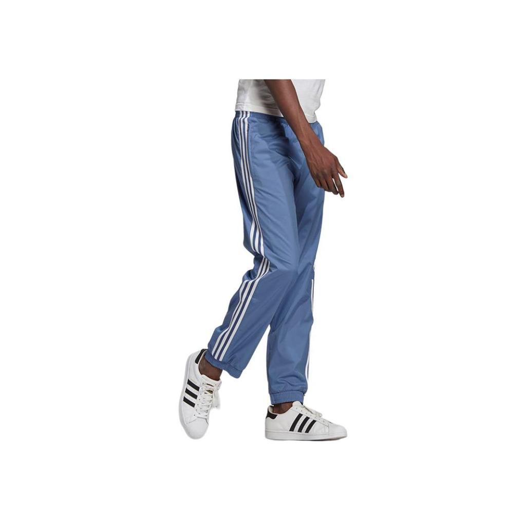 adidas Originals Gestreifte Lässige Sporthose mit Bündchen Herren Unterteile Blau GN3534