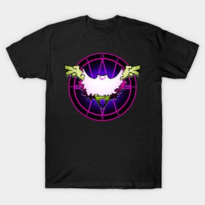 Men Black Print T-shirt Chewpoe Preacher Of The 4Th Wall No-Cut Transfer Paper Print Cotton Tshirt