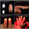 1/2/4pair Thumb Tip Finger Fake Magic Trick Funny Flashing Fingers Funny Prank Party Magician Accessories LED Glow Festival Gift