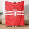 Stoke Football Club Flannel Blanket, Soft Polyester, Modern Design, All-Season for Camping, Travel, Gifts for Holidays or Birthdays