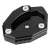 Qiilu Side Stand Motorcycle Kickstand Plate Side Stand Extension Pad for Kawasaki Z650 /