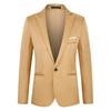 Herbst Frühling Sommer Herren Leichter Luxus Anzug Dünner Stil Oberbekleidung Lässig Business Trendiger Anzug Jacke Einfarbig Klassischer Anzug Knopfleiste Kostüm Homme