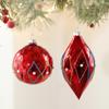Multicolor Irregular Glass Water Drop Christmas Tree Ornament