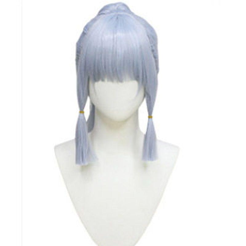 Genshin Impact Cosplay Costume for Women, Kamisato Ayaka Inazuma Lady Cosplay, 2D Character Role-Playing Stage Outfit Kamisato Ayaka Wig One size