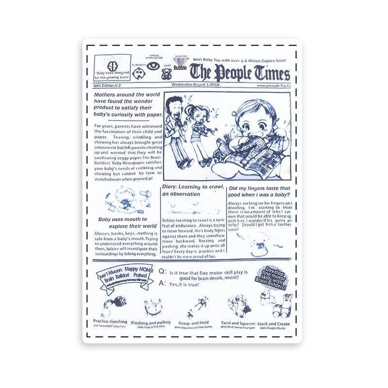 Dog Bite-Proof Crinkle Newspaper Toy - Pet-Friendly Sound Card Alternative