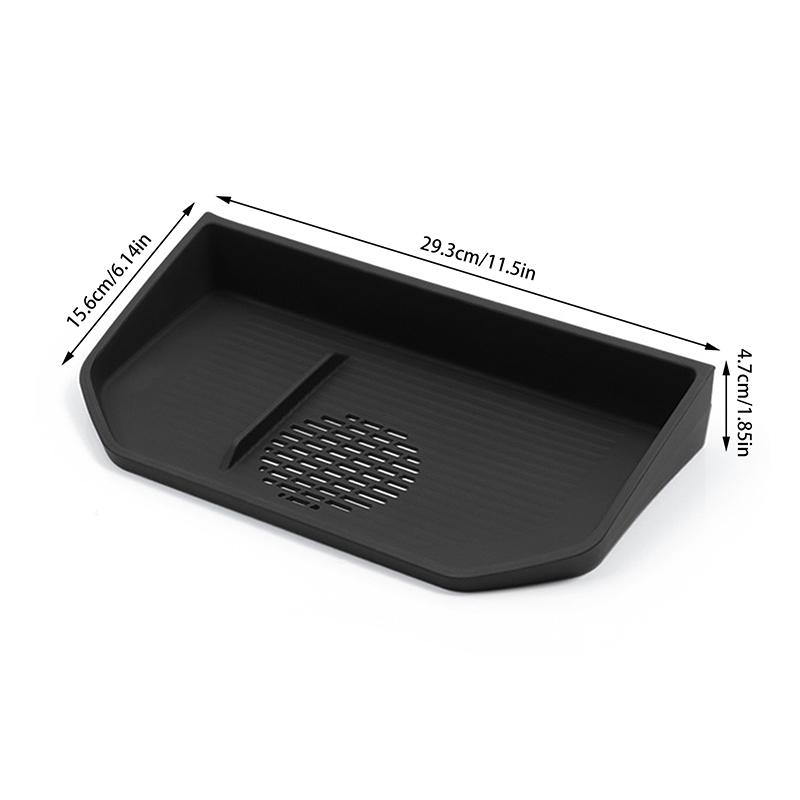 For Toyota Land Cruiser Prado Lc250 24-25 Silica Gel Car Behind Screen Hidden Storage Box Dashboard Tidying Tray Car Accessories