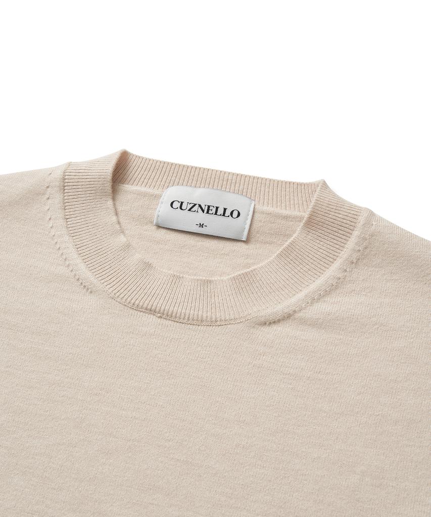 CUZNELLO Soft Touch Round Knit_Oatmeal