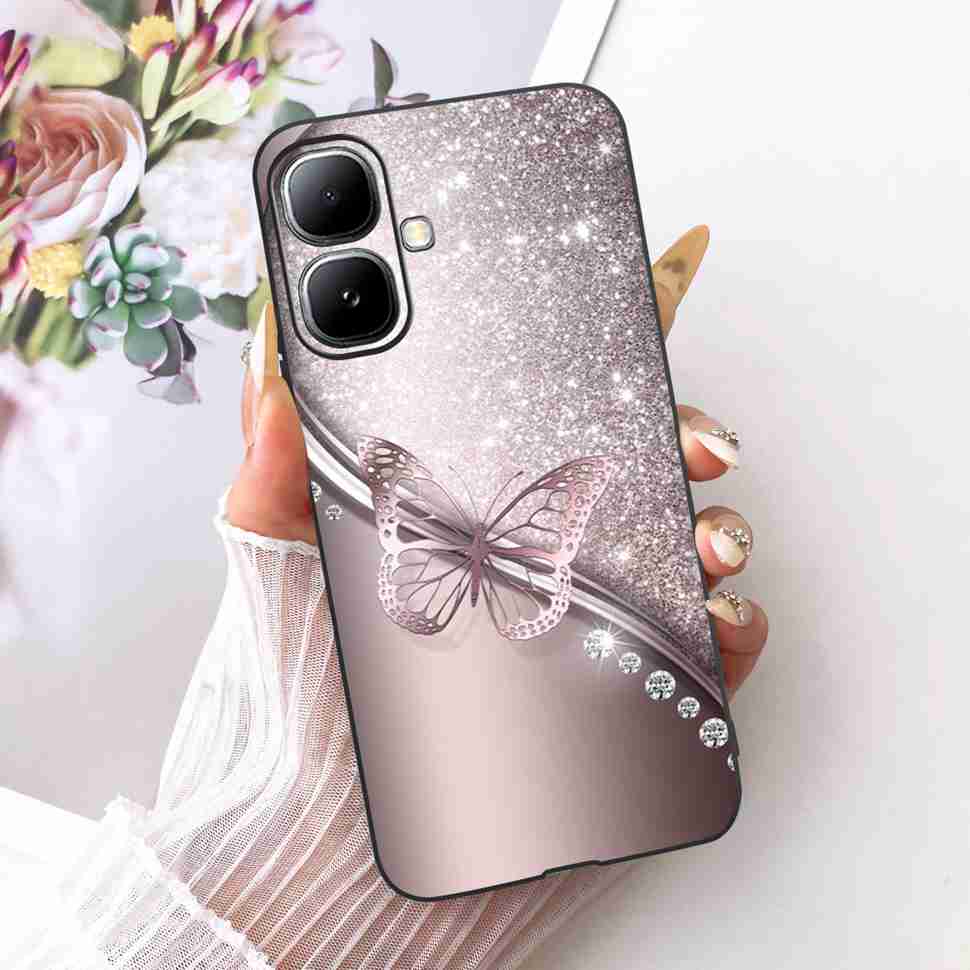 For Infinix Smart 20 4G X6840 X6840B Case Cartoon Cat Dinosaur TPU Black Cover For  Infinix Smart20 smart 20 4G Phone Casing