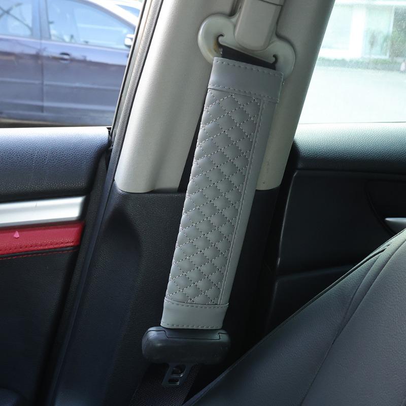 2/1pcs Universal Car Safety Belt Cover Leather Seat Belt Cover Shoulder Strap Covers Car Shoulder Protector Pad Auto Accessories