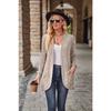 Women Long Sleeve Solid Color Cardigan Sweater Coat Top Ladies Elegant