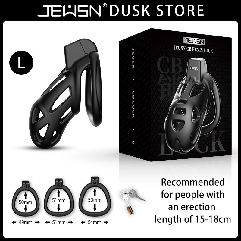 Jeusn Male Chastity Cage Sex Toys Discreet Sissy Femboy Chastity Cock Cage Device Penis Rings Male With 3 Size Men'S Adult Goods
