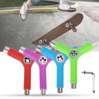 Sechskantschlüssel All-in-One-Design Tragbares Multifunktions-Skateboard-Y-Werkzeugzubehör für Skate