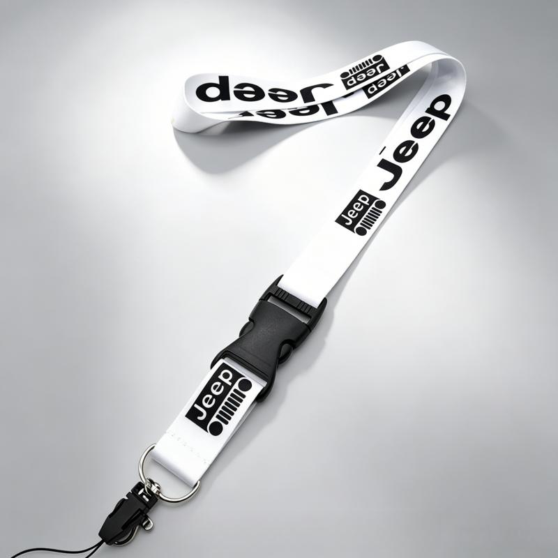 Fashionable Business Card Holder Nylon Rope Lanyard Work ID Card Holder Work ID Badge Holder for Jeep JPB Renegade Wrangler JK C AJQ1