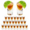 Batone Shot Glasses, 24-Piece Set - 15ml Clear Shot Glasses for KTV Nightclubs, Whiskey Glasses, Clear Glasses Suitable for Heavy Base Whiskey, Tequil