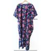 Women Summer Cotton Hippie Floral Print Blue Long Maxi Sleepwear Caftan Dress CKFTN-SCRN-FULL-BUYIT-081