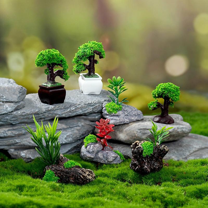 Micro-landscape creative potted plants welcome pine small bonsai diy gardening ecological bottled jewelry accessories desktop small ornaments