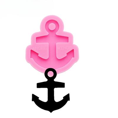 Plain Anchor Epoxy Resin Molds For Jewelry Diy Silicone Keychain Necklace Earring Decoration Shiny Glossy