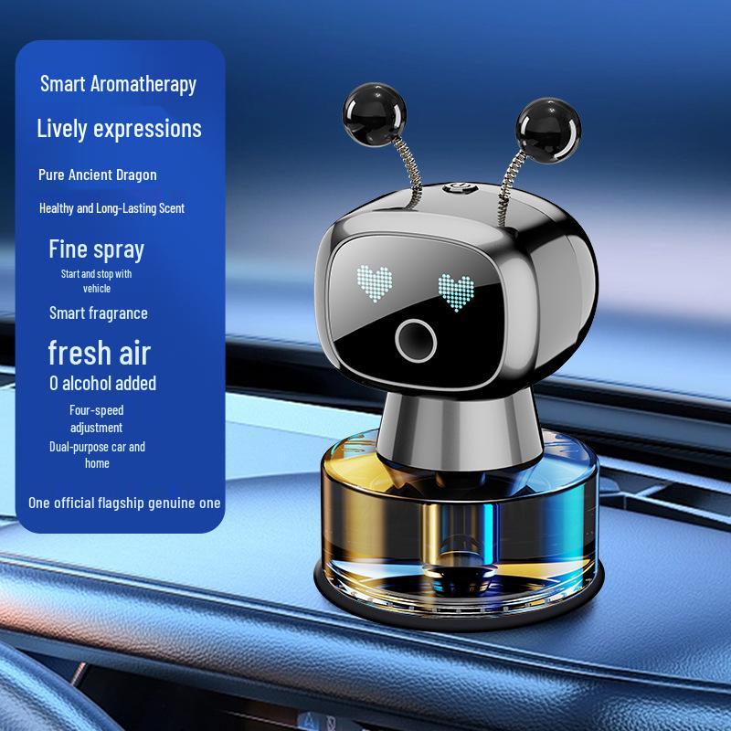 Smart Robot Car Aroma Diffuser: Long-lasting Fresh Scent for Car Interiors.