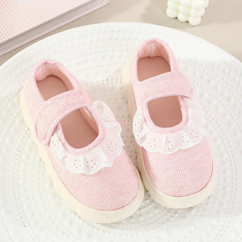 Lace-Up Postpartum Shoes with Back Support for Women - Non-Slip Thick Sole Autumn Cotton Slippers