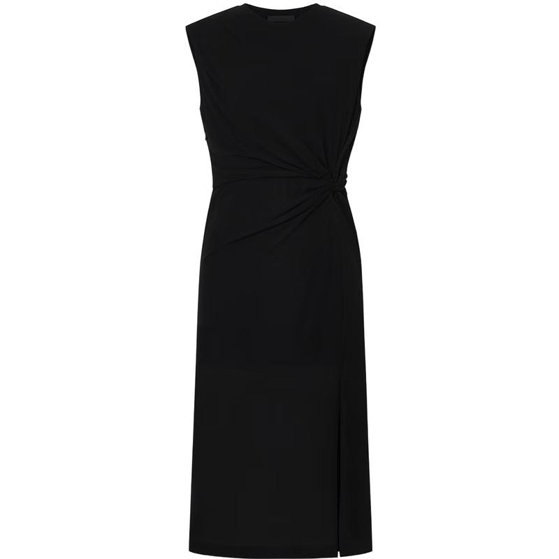 

MO&Co. Cooling Sleeveless Ruched Waist Slit Midi Dress XS 155