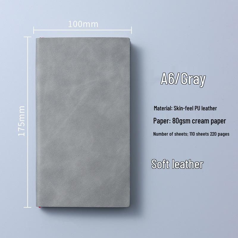 Custom Portable A6 PU Leather Notebook with Logo Printing – Thick, High-Value, Compact Design