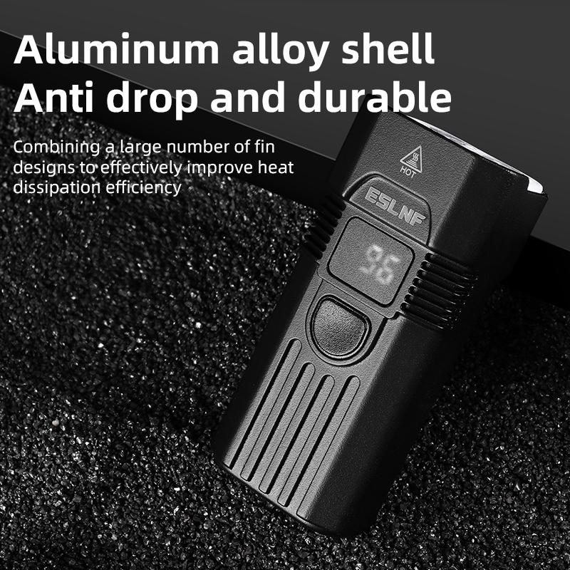 ESLNF Outdoor 800 Lumen Aluminum Alloy Bicycle Light Waterproof Mountain Road Type C Charging Bike Headlight