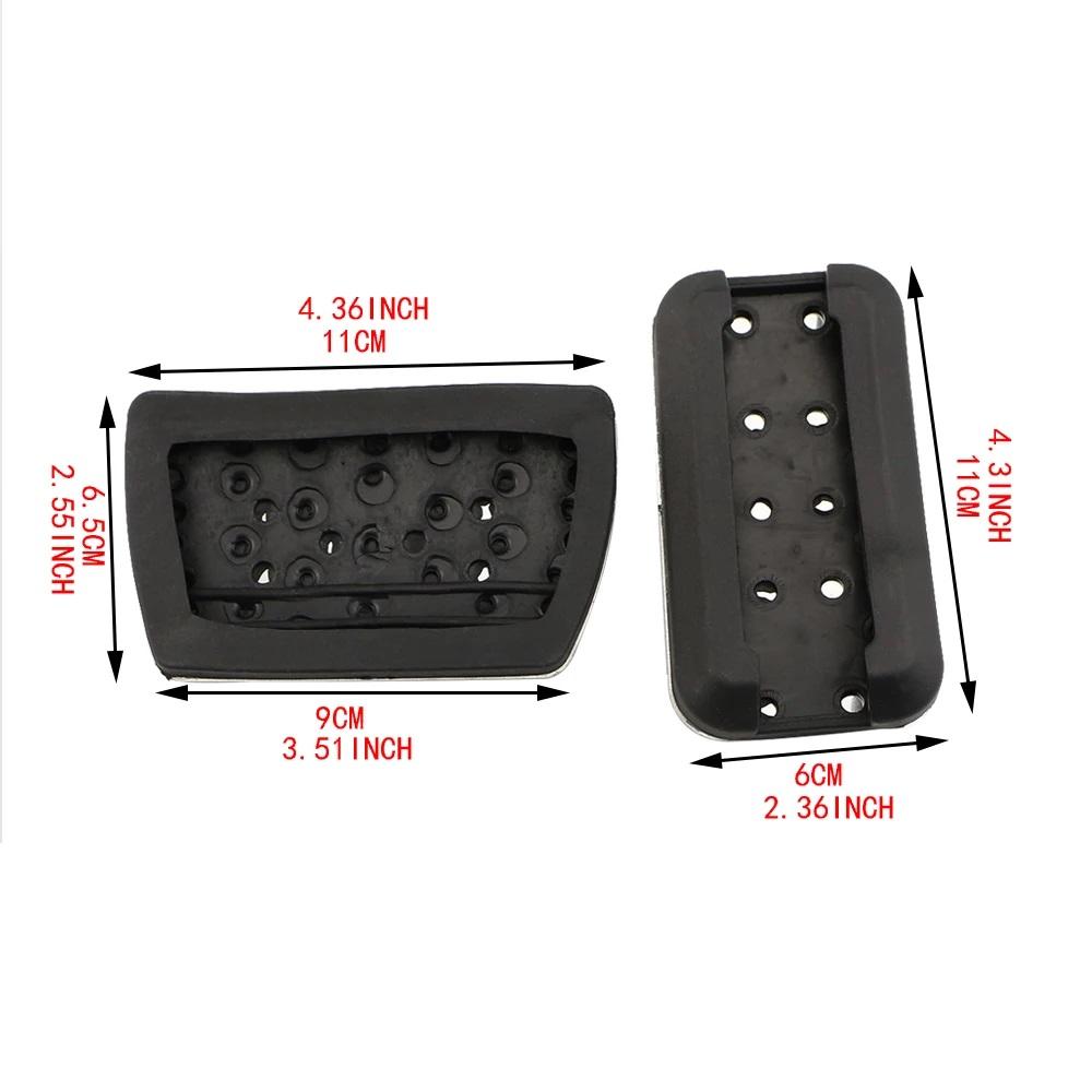 Rustfritt Stål Bilpedaler Gass Bremse Clutchpedaldeksel for Honda Civic CRV Jade Accord Elysion Odyssey Deler Tilbehør