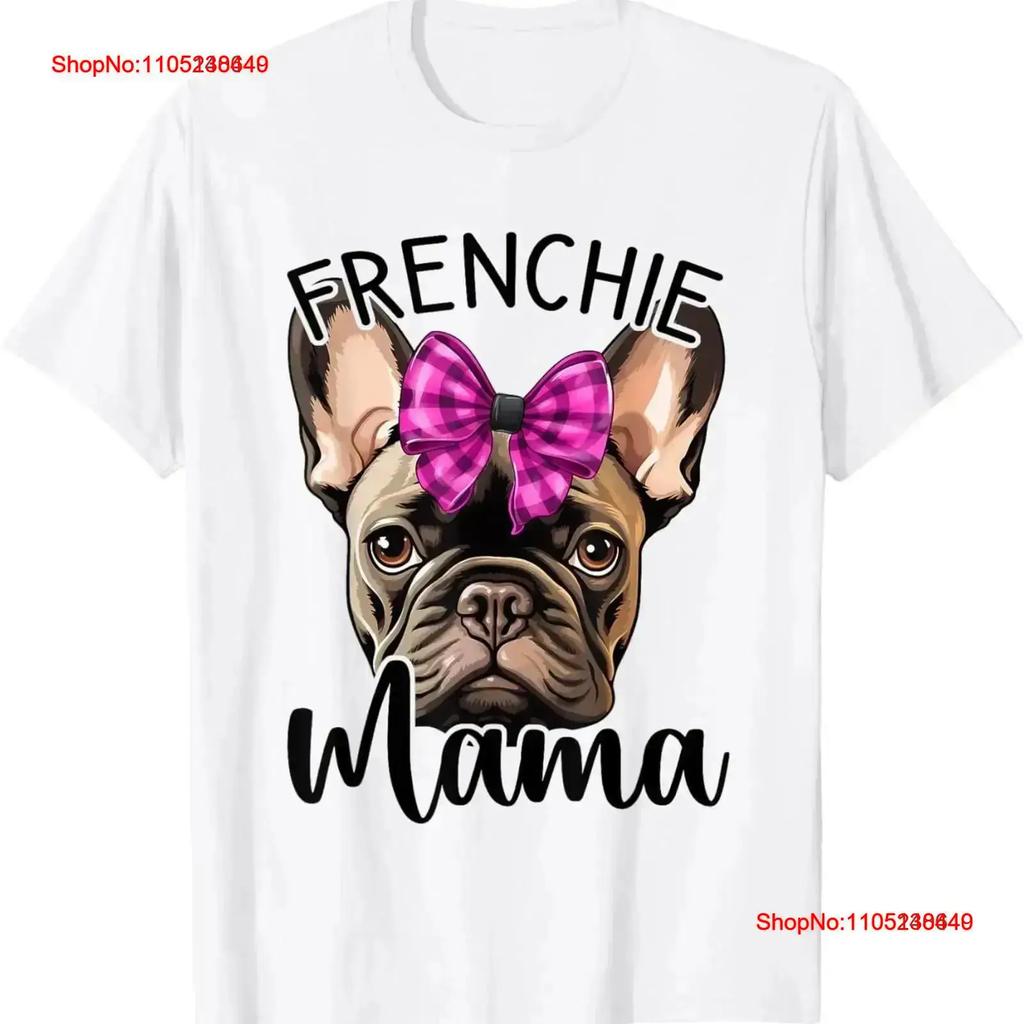 Frenchie Mama French Bulldog T Shirt Vintage Washed Versatile Graphic Breathable Fashion Designer Clothes Homme Stretched