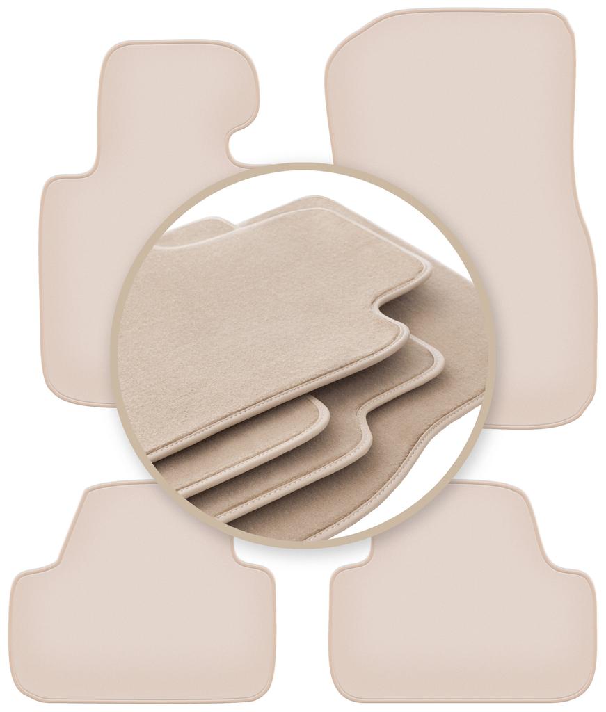 PREMIUM beige floor mats for: BMW 4 F33 xDrive 2013