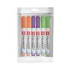 Whitemate Whiteboard Vivid Bold Markers Set of 1 X 6 | 3 Assorted Ink Colours | Refillable & Erasable | For Office, School & Home