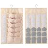 Double-Sides Underwear Bra Organizer Multifunctional Mesh Drawer Organizers Washable Closet Door Hanging Bag Clothes Divider Box