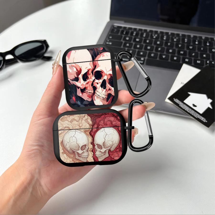 Case For Airpods 4 3 Pro2 Pro Pro3 2 1 Earphone Cases Cover The Skeleton's Love