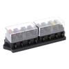 4/6/8/10 Way Car Fuse Box Car Fuse Holder Truck Auto Blade Fuse Box With 4/6/8/10/12 Fuses for 12V 32V ATO Standard Circuit Fuses4