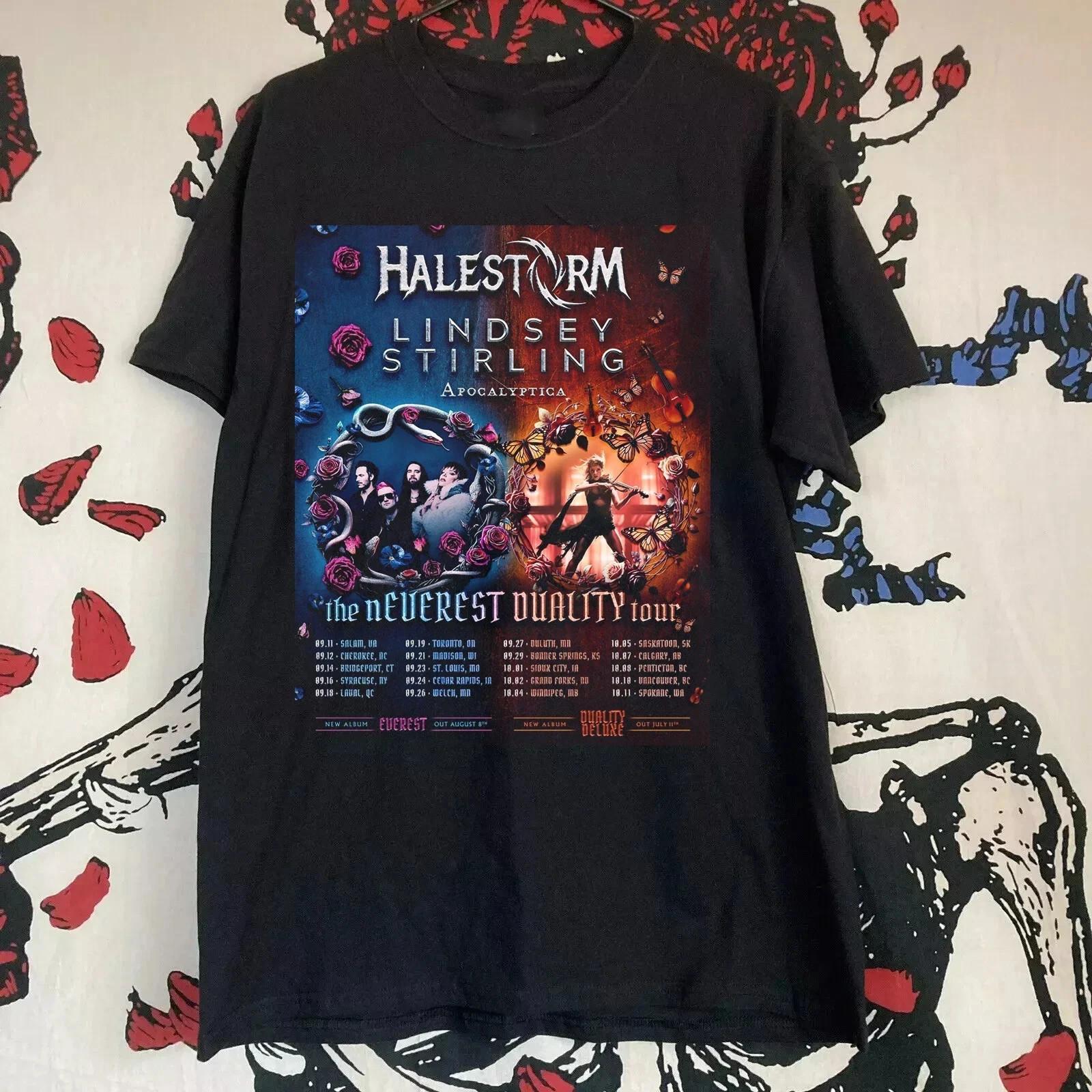 Halestorm Band Apocaliptica Lindsey Stirling World Tour T Shirt Full Size S-5XL XXL