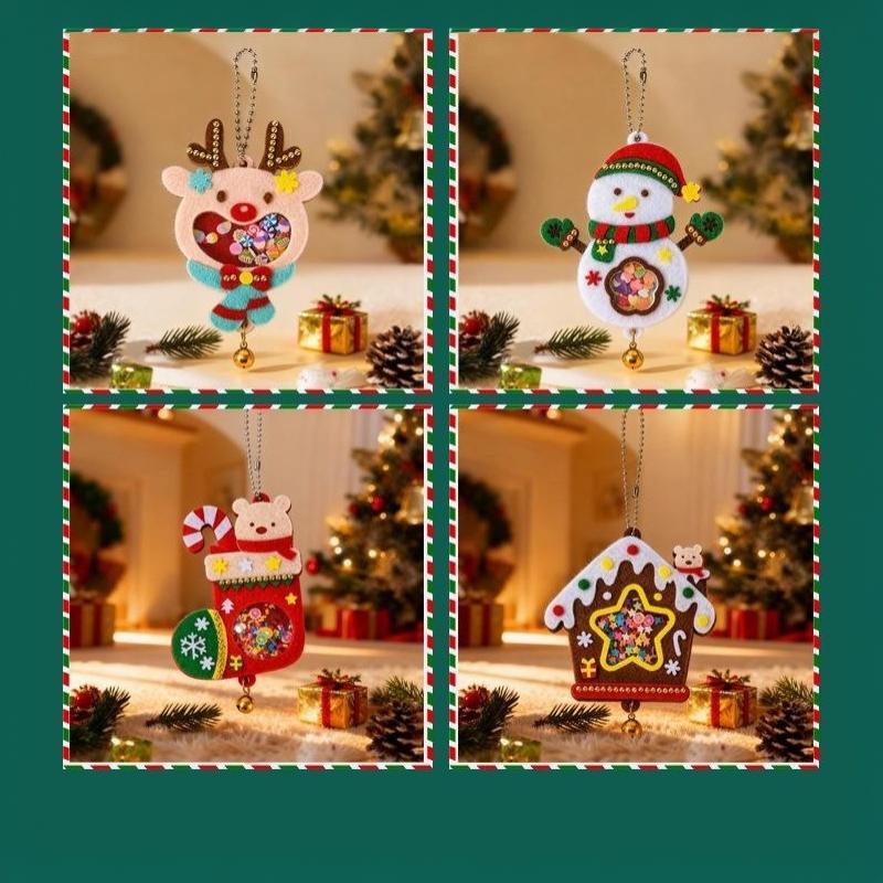 Christmas Small Gift Handmade Diy Pendant, Children'S Creative Toy Making Materials, Kindergarten Christmas Tree Decoration