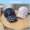 Cotton Baseball Cap With Breathable Wide Brim For Casual Wear