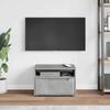 VidaXL Meuble TV VISNES gris béton 60x40x38 cm bois d'ingénierie, support TV, buffet TV, meuble multimédia, banc TV, meuble 4108290