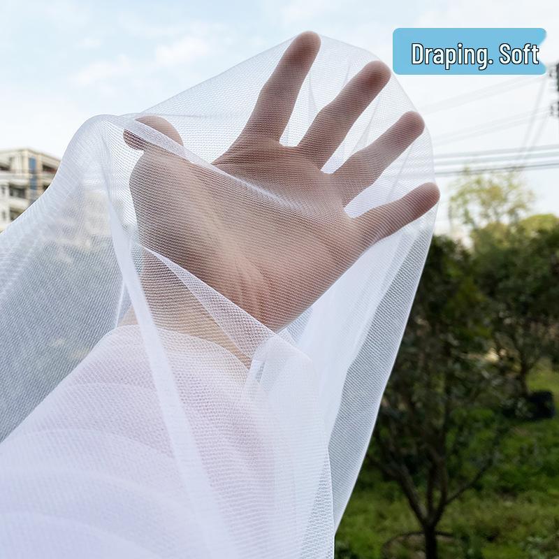 White Gauze Wedding Arch & Ceiling Drape – Chinese Style Outdoor Photo Backdrop