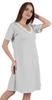 Inkmeso Solid Nightgown Dress For Women Nightwear Lace Short Sleeve Loungewear
